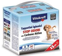 Vitakraft Tappetini Igienici con Carbone Attivo 60x60 15pz