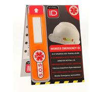 Vital ID Etichetta WSID Sicurezza Cappello Rigido Casco Lavoro Segnale Emergenza