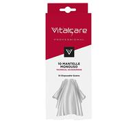 Vitalcare | Accessori per la Colorazione - Kit di 10 Mantelle Monouso, Mantella Parrucchiere Professionale, Mantelline per Taglio Capelli, Naturale