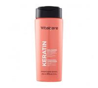 Vitalcare | Keratin - Balsamo Capelli Rinforzante, per Capelli Fragili e Stressati, con Cheratina e Arginina, Aiuta a Rigenerare e Proteggere la Fibra dei Capelli, 250 ml