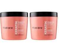 Vitalcare | Keratin - Maschera Capelli Rinforzante, per Capelli Fragili e Stress