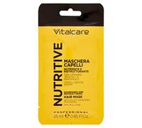 Vitalcare | Nutritive - Maschera Capelli Nutriente e Ristrutturante, Trattamento per Capelli Secchi e Spenti, con Ceramidi Vegetali e Pantenolo, 25 ml