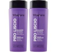 Vitalcare | PRO Liscio - Balsamo Disciplinante per Capelli Crespi e Difficili da Lisciare, con Cheratina e Olio di Avocado, per Liscio Perfetto e Libero dal Crespo, 250 ml (Confezione da 2)