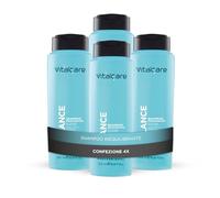 Vitalcare | Sebo Balance - Shampoo Riequilibrante, Shampoo per Capelli Grassi o Tendenti ad Ingrassare, con Vitamine e Zjcomplex, 4 x 500 ml