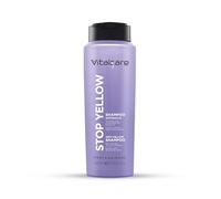 Vitalcare | Stop Yellow 400 ml, Shampoo Antigiallo, Neutralizza le Sfumature di Giallo, Capelli Biondi, Grigi e Decolorati