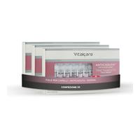 Vitalcare | Swiss - Trattamento Anticaduta Donna, Energizzante, Ristrutturante, con Complesso di Molecole Follicusan, con Pratico Dosatore, 3 Confezioni da 10 Fiale da 6 ml