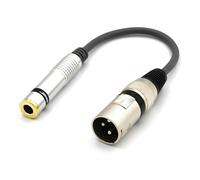 VITALCO XLR Maschio a Jack 6.3mm Stereo Femmina Adattatore Connettore per Microfono Cannon a Jack 6.3 TRS Audio Cavo