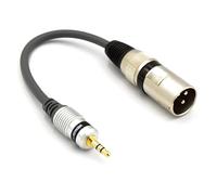 VITALCO XLR Maschio a Mini Jack 3,5 TRS Stereo Maschio Adattatore Connettore per Microfono Cannon a Jack 3.5mm Audio Cavo