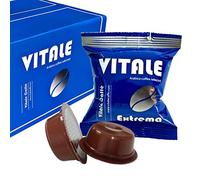 Vitale Caffè Extrema 100 Capsule caffè Miscela dal Gusto Deciso, Estremamente Cremosa Compatibili cialde caffè Lavazza A Modo Mio