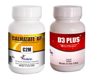 Vitalee Nanomed Bone Combo Pack Vitamina D3 Plus & Calmatate XP 2x60ct