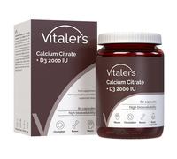 Vitaler's Citrato di calcio 1200 mg + Vitamina D3 2000 UI - 60 capsule