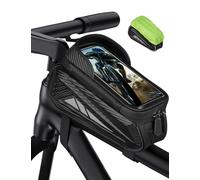 Vitalismo Borsa per telaio della bicicletta, borsa impermeabile per manubrio per smartphone fino a 7 pollici, supporto per cellulare, borsa superiore in TPU