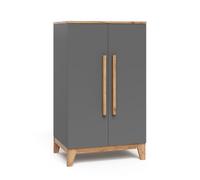 VitaliSpa Armadio per bambini Malia, Grigio/Artisan, 70 x 120 cm, per la conservazione di abbigliamento per bambini e combinabile