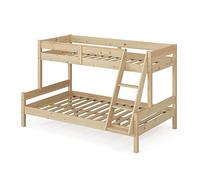 VitaliSpa letto a castello Everest, Legno naturale, 120x200 / 80x200 cm