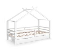 VitaliSpa Letto montessori bambini Luni, Bianco, 200 x 90 cm