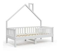 VitaliSpa Letto montessori bambini Noemi, Bianco, 80x160 cm