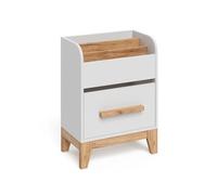 VitaliSpa Libreria Malia, Bianco, 55 x 70 cm | con cassetto, utilizzabile per riporre giocattoli e libri