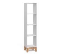 VitaliSpa Scaffale per bambini Malia, Bianco/Artisan, 35.2 x 159.5 cm | adatto per la conservazione di libri e giocattoli