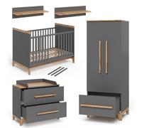 VitaliSpa Set per cameretta Malia, Grigio/quercia,