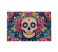 Vitality Sugar Skull Flower 1000 Pezzi Puzzle Per Adulti Puzzle In Legno Per Adulti Regali Home Decor