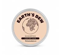 VitalizeNature Earth's Dew Shampoo solido per capelli secchi, 100 g, idratante con olio di ricino e olio d'oliva, shampoo bar per capelli secchi e danneggiati, senza plastica