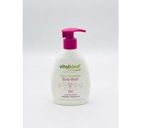 vitalkind Ultra Sensitive Body Wash Girl 200 ml - Fragrance Free Shower Gel for Sensitive Skin - Con Aloe Vera & Alicot Kernel Oil - pH 5.5 - Natural Body Care for Girls