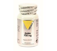 VIT'ALL+ Integratore GABA 750mg per il benessere mentale, 60 compresse