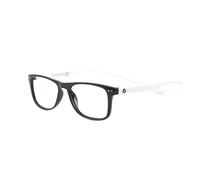 Vitallite 499 Occhiali da lettura con Lenti anti-luce blu, antiriflesso e asta lunga per aggancio sicuro, Nero-Bianco, +1.25, Unisex