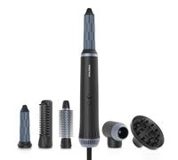 VITALmaxx Air Curler Plus 6-in-1 | Tecnologia airflow | Multi-styler con arricciacapelli, asciugacapelli, spazzola e diffusore - asciugatura, styling, creazione di ricci | 1500W [nero].