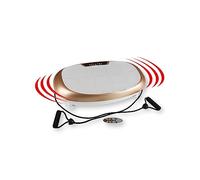 VITALmaxx Vibration Trainer | Allenamento di Tutto Il Corpo a casa | Piastra Vibrante con 99 Livelli e 10 programmi [Champagne - Grigio], 63x35x15cm