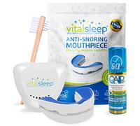 VitalSleep - Dispositivo anti-russamento + detergente, paradenti per russare da uomo, approvato dalla FDA, bocchino regolabile per russare
