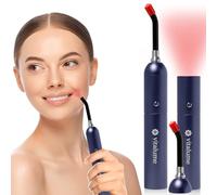 Vitalume Bacchetta per terapia a luce rossa per mal di freddo e mal di ulcera - Dispositivo laser portatile per vesciche, naso, labbra e dolori articolari - Penna per terapia labbra a LED a infrarossi
