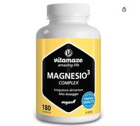 Vitamaze® Magnesio Completo 350 mg, 180 Compresse per 6 Mesi con Magnesio Citrat