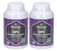 Vitamaze OPC Estratto Semi di Uva + Vitamina C Compresse 2x158,4 g Com