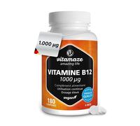 Vitamaze® Vitamina B12 1000 mcg Alto Dosaggio Metilcobalamina Pura 180 Compresse