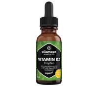 Vitamaze Vitamina K2 Gocce MK7 20 μg ad Alto Dosaggio Vegano 50 ml Goc