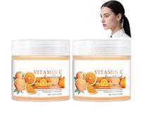 Vitamin C Facciale Scrub Gentle Exfoliating Face Scrub for Brightening,Smoothing Skin Texture&Long Lasting Moisture,Ideal for All Skin Types To Enhance Radiance&Prep for Skincare,100g/3.53 Oz (2 pezzi