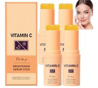 Vitamin C Face Serum Stick Brightening & Hydrating Serum for Dark Spots,Wrinkle Remover for Fine Lines,Even Skin Tone&Under Eye Brightener|Face&Body Balm Stick, Suitable for Skin&Anti-Aging Care (4