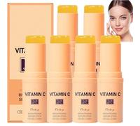 Vitamin C Face Serum Stick Brightening & Hydrating Serum for Dark Spots,Wrinkle Remover for Fine Lines,Even Skin Tone&Under Eye Brightener|Face&Body Balm Stick, Suitable for Skin&Anti-Aging Care (6