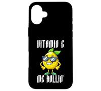 Vitamin C Me Rollin Cool Lemon Occhiali da sole Citrus Pun Custodia per iPhone 16 Plus