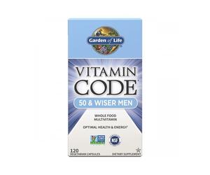 Vitamin Code Men 50, multivitaminico per uomini sopra i cinquanta, 120 capsule