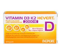 Vitamin D3 K2 Hevert+Calcium & Magnesio 2000 IE, 60 St, PZN 19295682