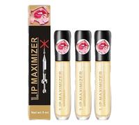 Vitamin E Lip Plumping Serum, LipPlumper LipGloss, LipMaximizer Hyaluronic LipPlumper, Women Lip PlumperSerum, LipPlumping Serum Instant LipFiller, Eliminate Dryness Wrinkles (3pcs)