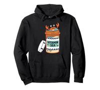 Vitamin Happy Crab Ocean Beach Sea Design Felpa con Cappuccio