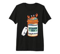 Vitamin Happy Crab Ocean Beach Sea Design Maglietta Premium