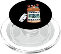 Vitamin Happy Crab Ocean Beach Sea Design PopSockets PopGrip per MagSafe