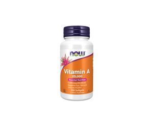 Vitamina A 25000 UI 250 Capsule molli Now Foods