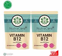 Vitamina B-12, 10000mcg Pillole (Metilcobalamina) -100% Forte & Vegan-90Capsules
