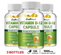 Vitamina B-12 Metilcobalamina 1000mcg-Spirulina Biologica-Non-OGM
