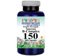 Vitamina B - 150 Complesso Supremo Tripla Forza 200 Caps Inositolo/Colina